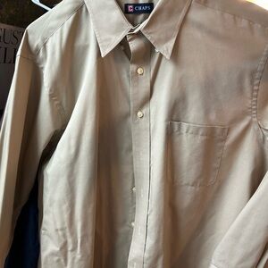 Chaps Men's Beige Button-Down Shirt